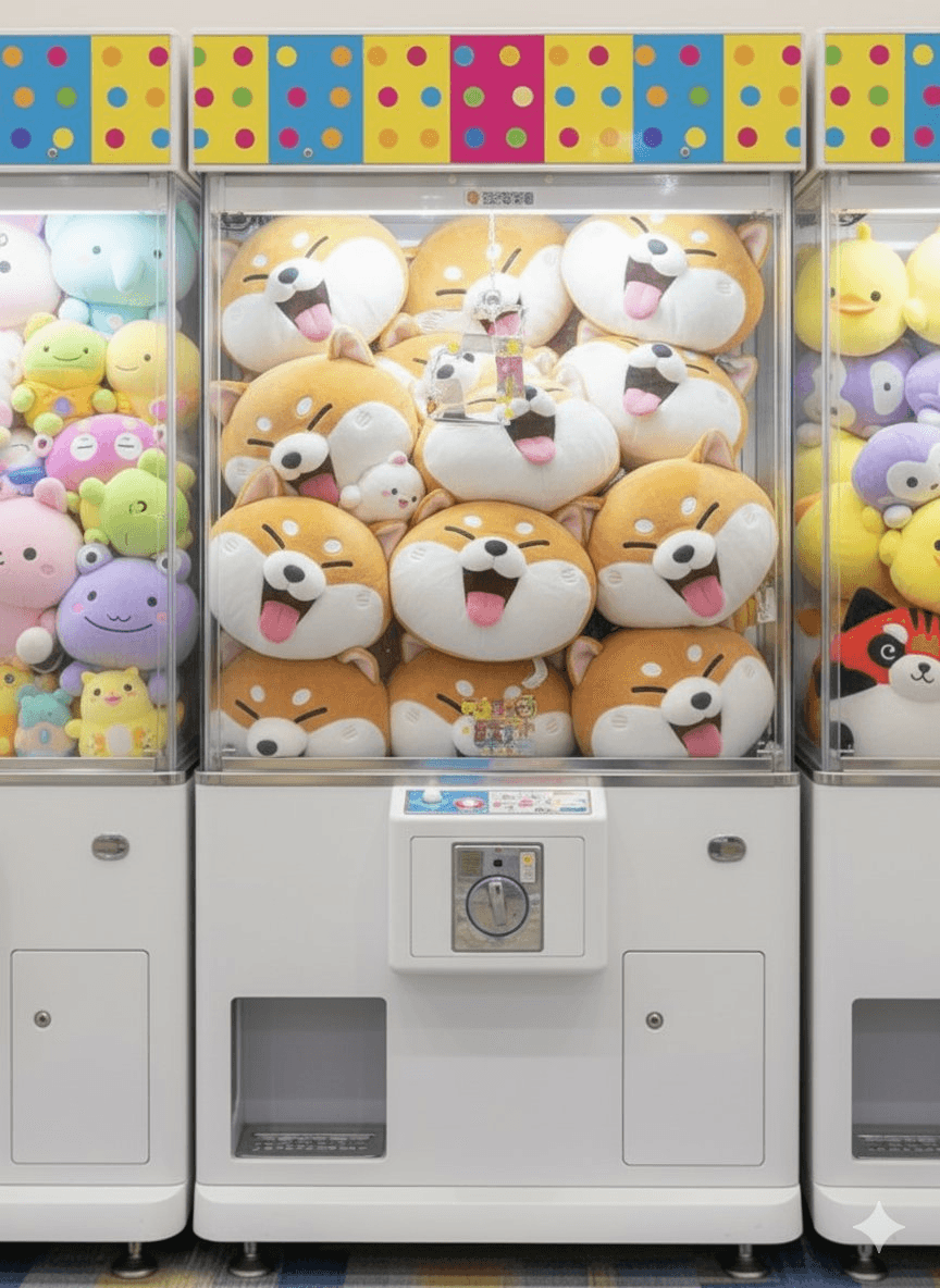 AI generated image for: Custom Claw Machine, nano-banana, 动物